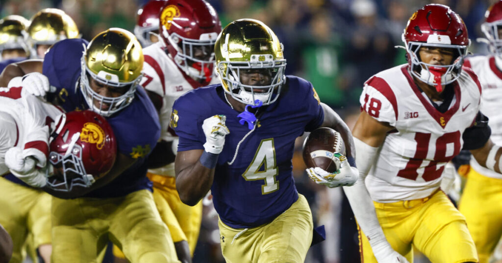 Notre Dame RB Jeremiyah Love USC