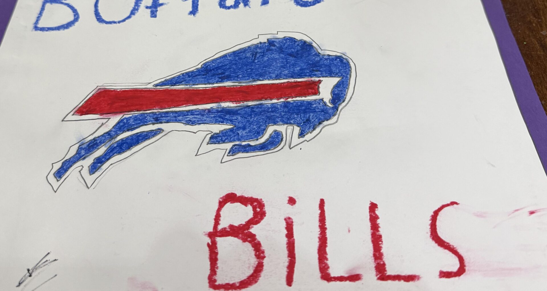 My kid is obsessed with the Bills