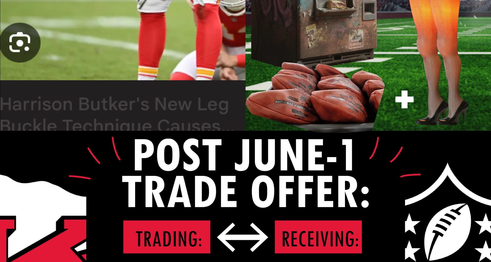 [TRADE RUMOR] Chiefs GM has leaked memo indicating team plans to trade K Harrison Buttker on a Post June-1 designation to a yet-to-be-disclosed Trade Partner.. Buttker keeps elevating as the league’s top-paid kicker 🔝🔝