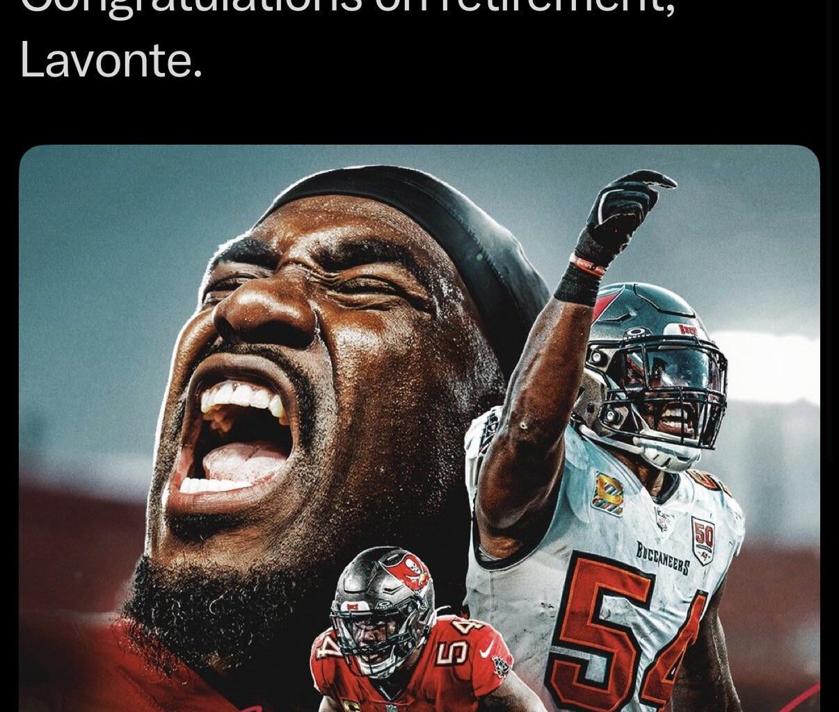 [Bucs] Lavonte David Has Officially Retired