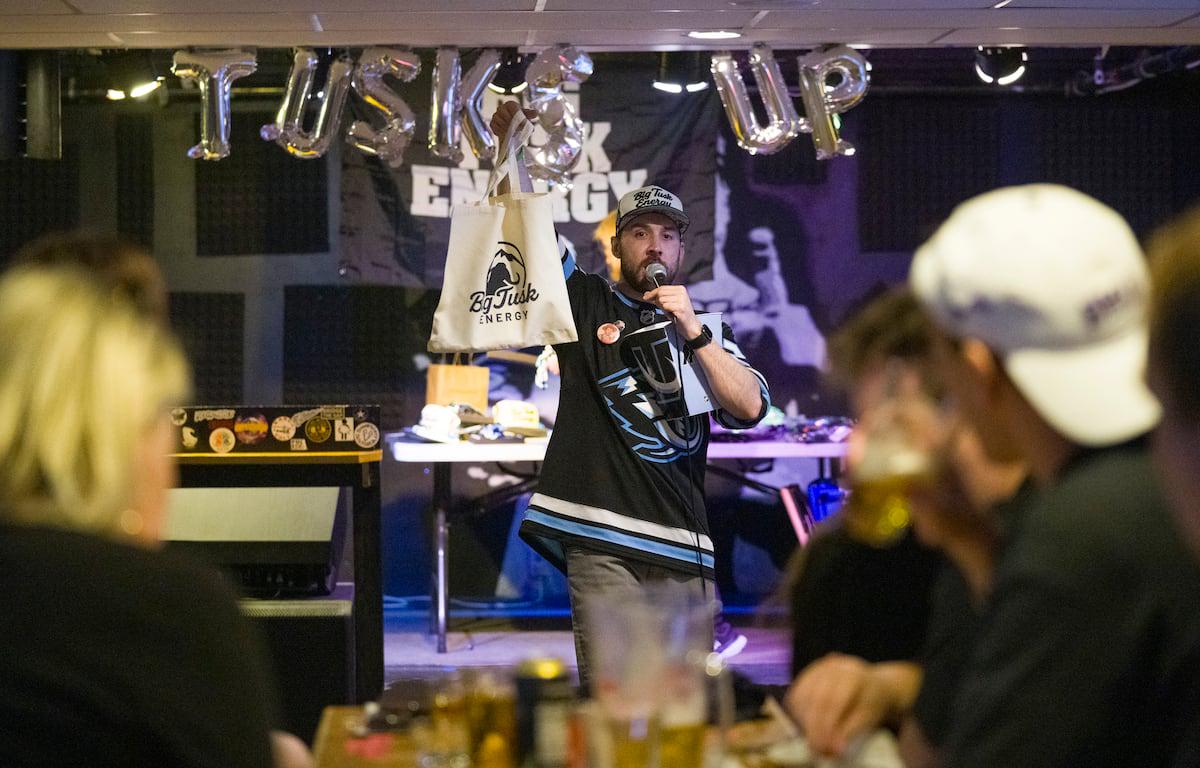 These Mammoth fans have found a cheap way to enjoy hockey culture and support local business