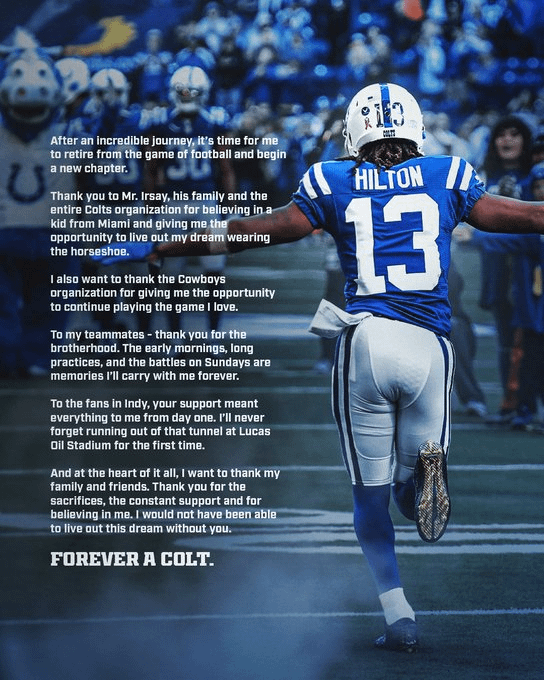 Colts Legend T.Y. Hilton Has Retired