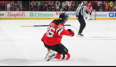 [NHL video]_Jack Hughes' hat trick v. NYR, March 07, 2026.