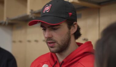 [NJD.tv / NHL]_Devils captain Nico Hischier talks to the media after a 6-3 win (March 18, 2026) against NYR at MSG.