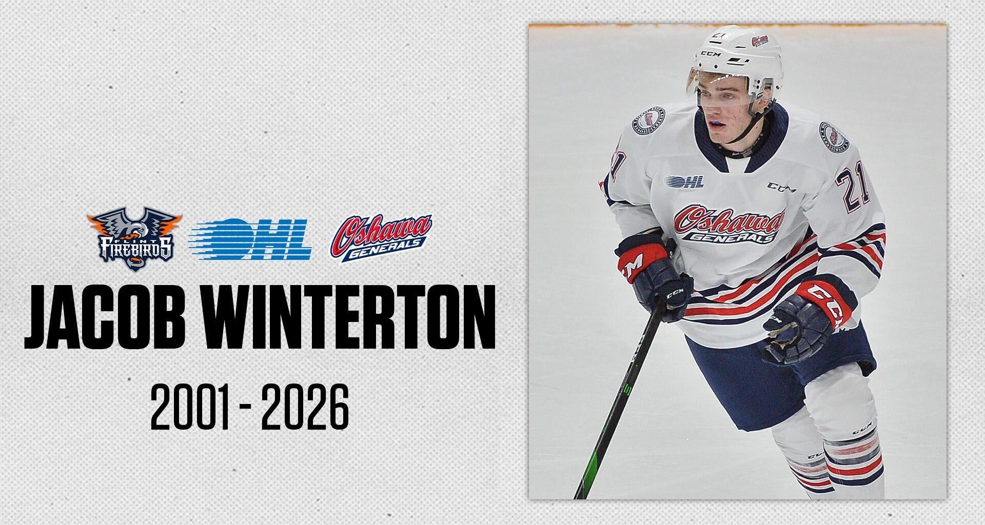 OHL mourns the loss of Jacob Winterton - Ontario Hockey League