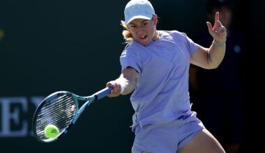 Sonay Kartal in the second of the 2026 WTA Indian Wells, California, USA