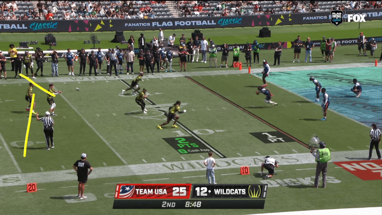 OBJ Catches Touchdown One-Handed From Jayden Daniels (Flag Football)