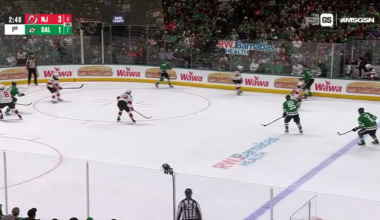 [NHL] Luke Hughes with the stretch pass. Jack Hughes with the goal. It was all Hughes brothers on this one!