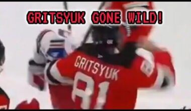 ARSENY GRITSYUK GETS DOWN AND DIRTY! #NJDevils