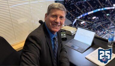 Greg Murray celebrating 1000 games