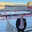 [Henkel] Shayne Gostisbehere on the ice and skating in a normal practice jersey today