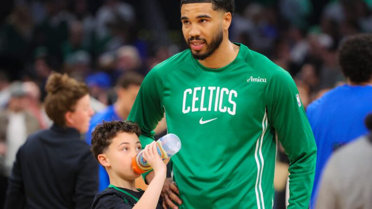 Jayson Tatum's son wrote a letter about Celtics star's comeback