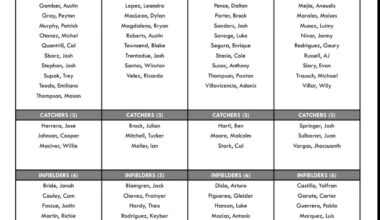 Initial Minor League Assignments for 2026