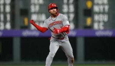 Cincinnati Reds Outfielder Leaves Game in Seventh Inning Due to Injury