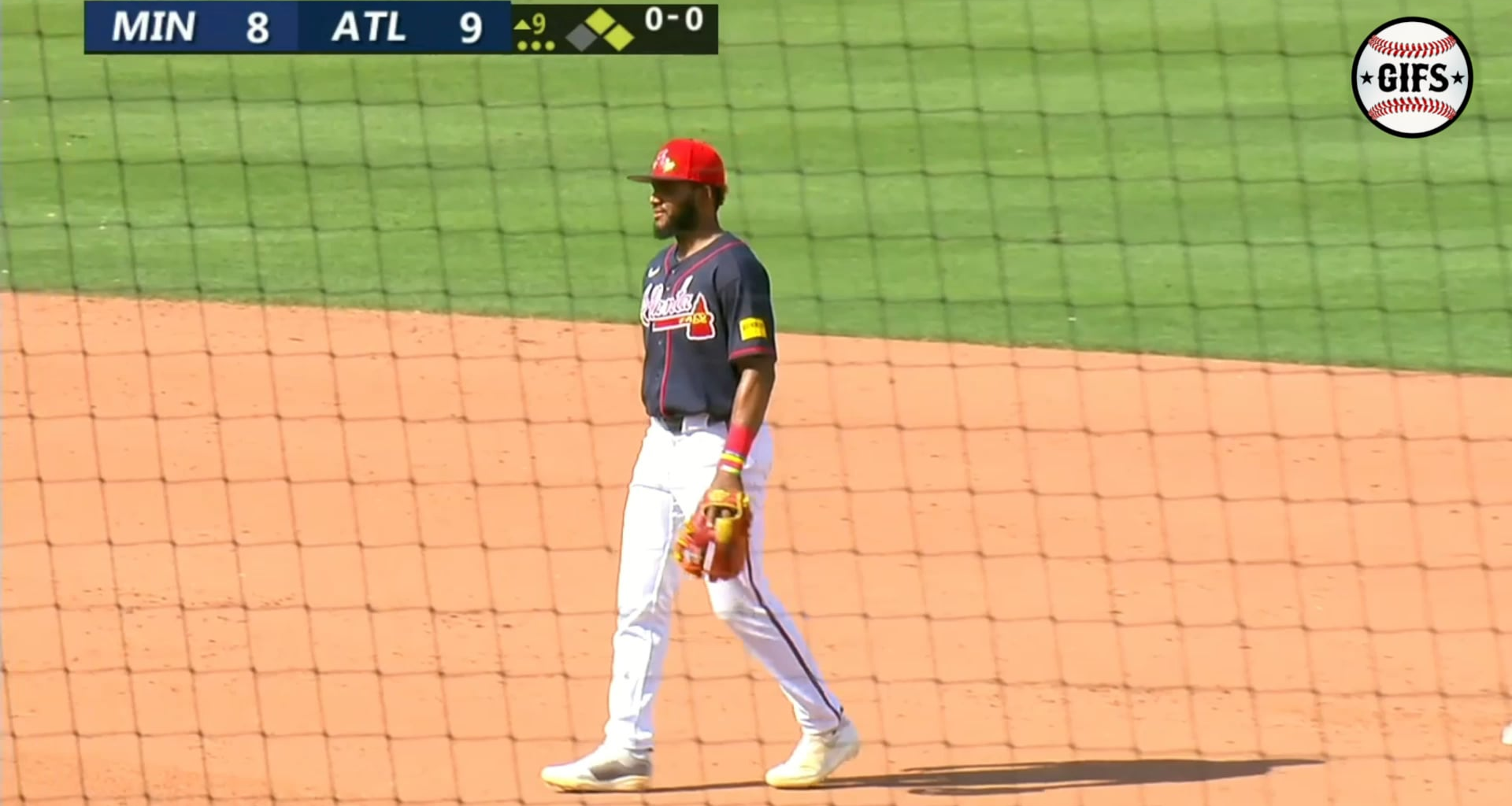 Ben Ingram lets out a "dear lord" after signing off for the commercial break when the Braves narrowly avoid blowing a 9-5 lead in the ninth inning