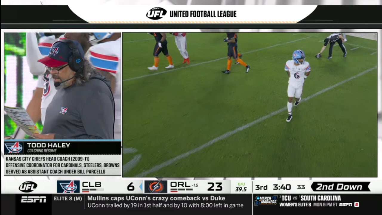 Former HC Todd Haley Coaching His UFL Team Columbus Aviators as OC