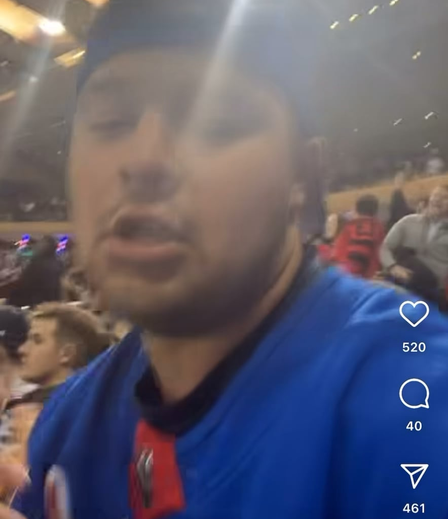 Ranger fan cheering for Jack Hughes in his own arena. Some of the oddest shit I have ever seen