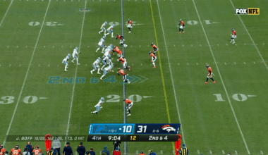 When Justin Simmons intercepted the ball and went straight to the 88 decal to honor Demaryius Thomas