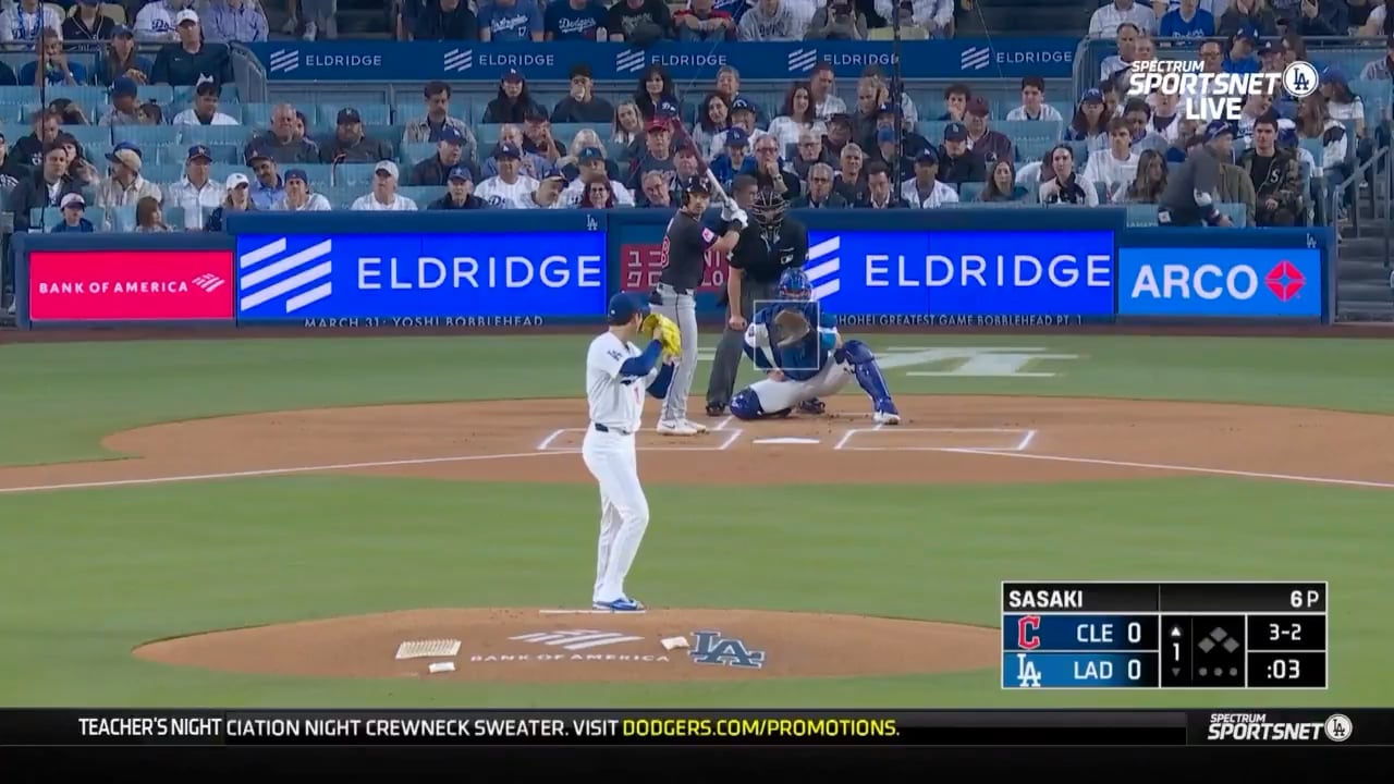 Roki Sasaki records 4 strikeouts in his 2026 season debut