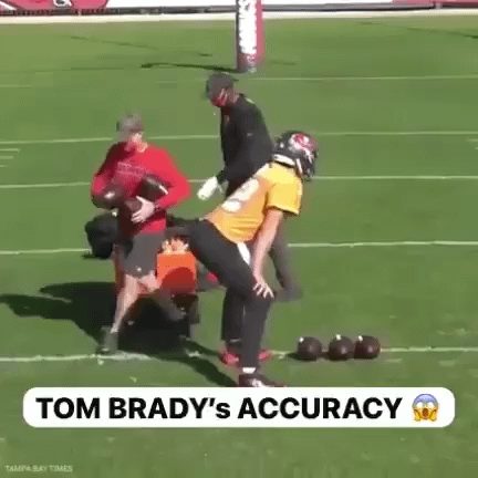 Tom Brady’s accuracy was next level