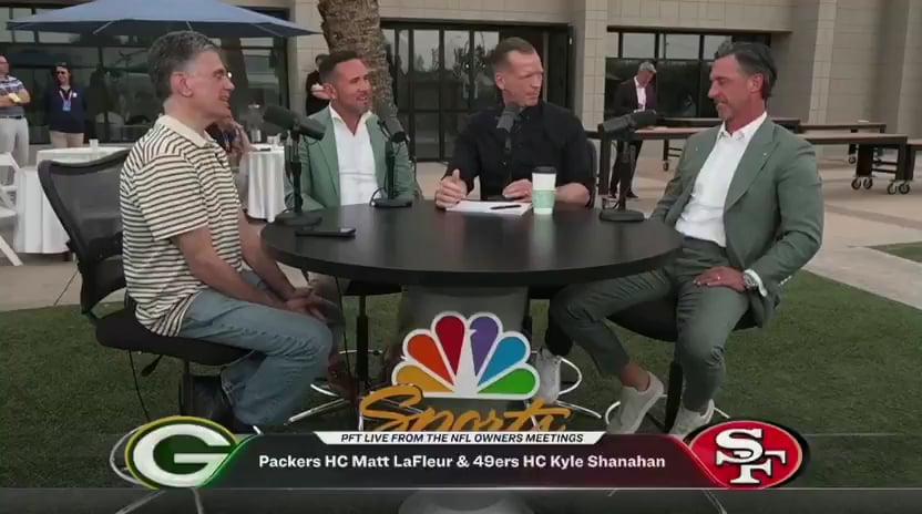 Kyle Shanahan says he knows for a fact the Rams lobbied to play them in Australia because 49ers fans take over SoFi Stadium: "I’m requesting them in Mexico. Not that it gives us an advantage, but it’s fair to make them go out of the country twice too."