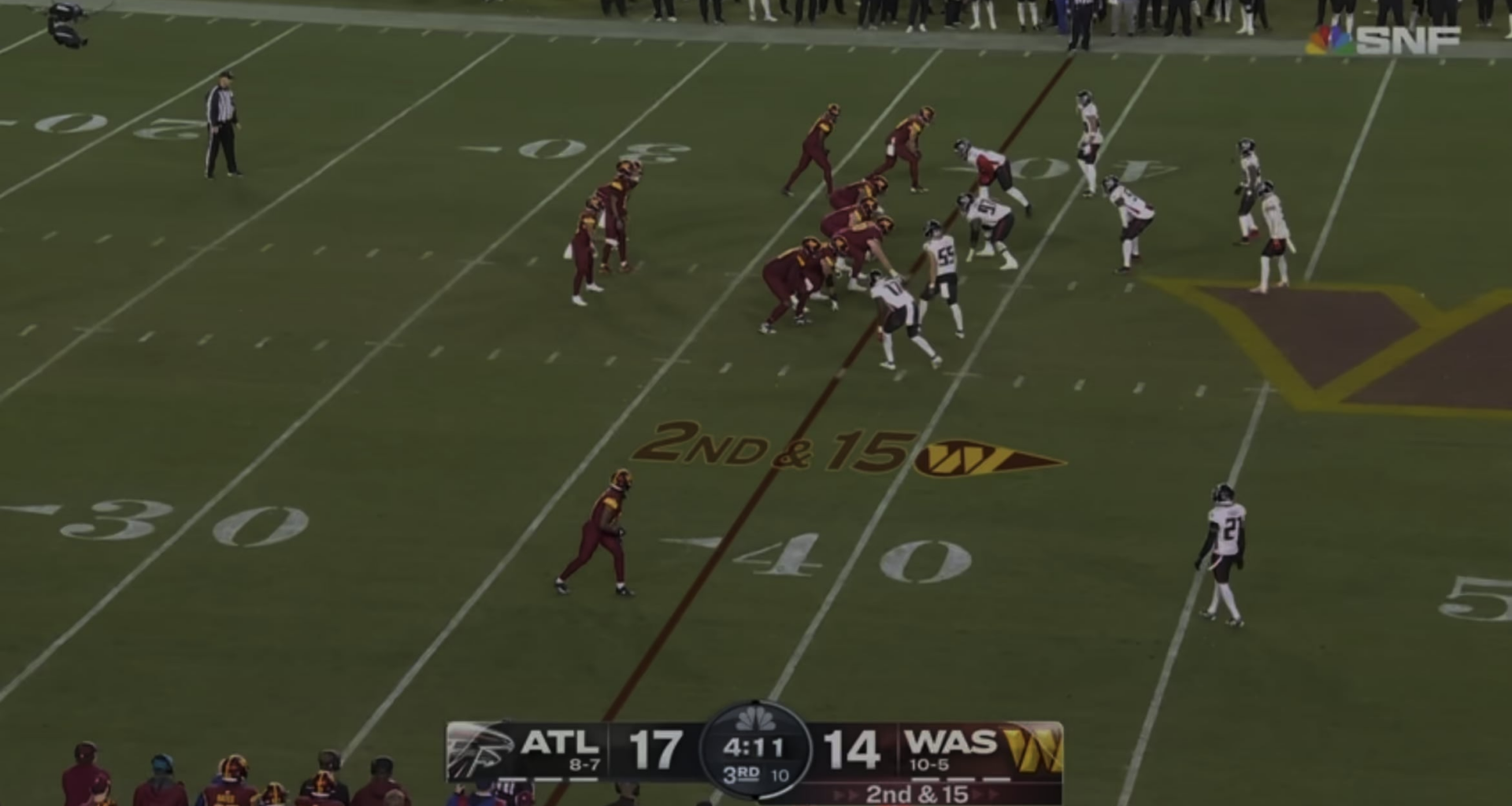 Here’s JD5 hitting the most casual “Excuse me, pardon me, coming through.” spin move I’ve ever seen for a first down.
