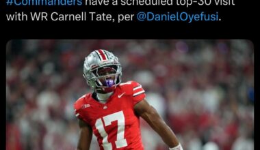 Another Top 30 visit; this time for Carnell Tate