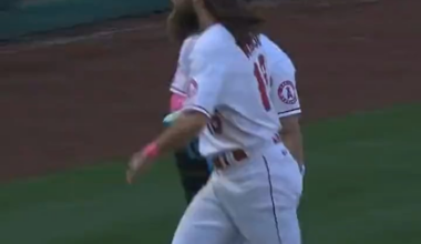 The Angels present, the worst executed Gatorade bath of all time