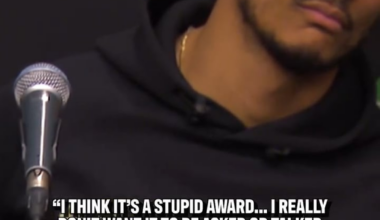 Joe Mazzulla talks about potentially winning NBA Coach of the Year: "I think it's a stupid award, they shouldn't have it... I don't really ever want it to be asked or talked about again."