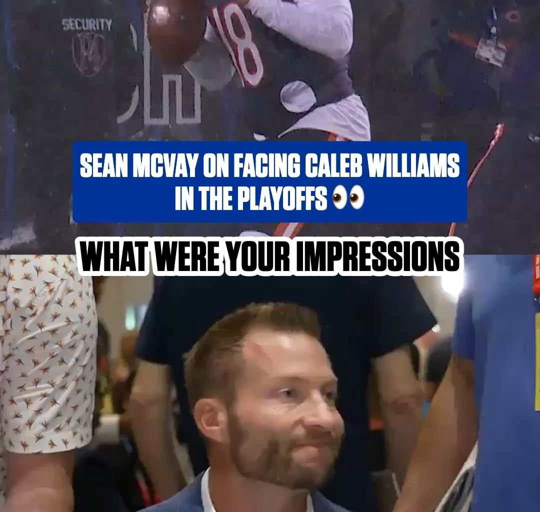 Sean McVay on facing Caleb Williams in the playoffs