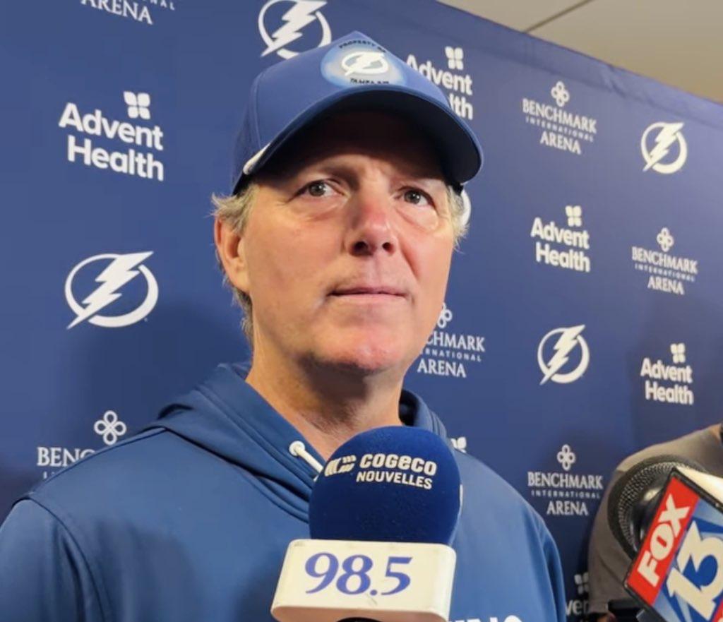 Tampa Bay Lightning coach Jon Cooper today on Habs captain Nick Suzuki: “He’s damn near got 100 points doesn’t he? That’s not easy to do, and he just seems to do it easily, so good on him. He was a fabulous kid (to coach on Team Canada), I loved him.”