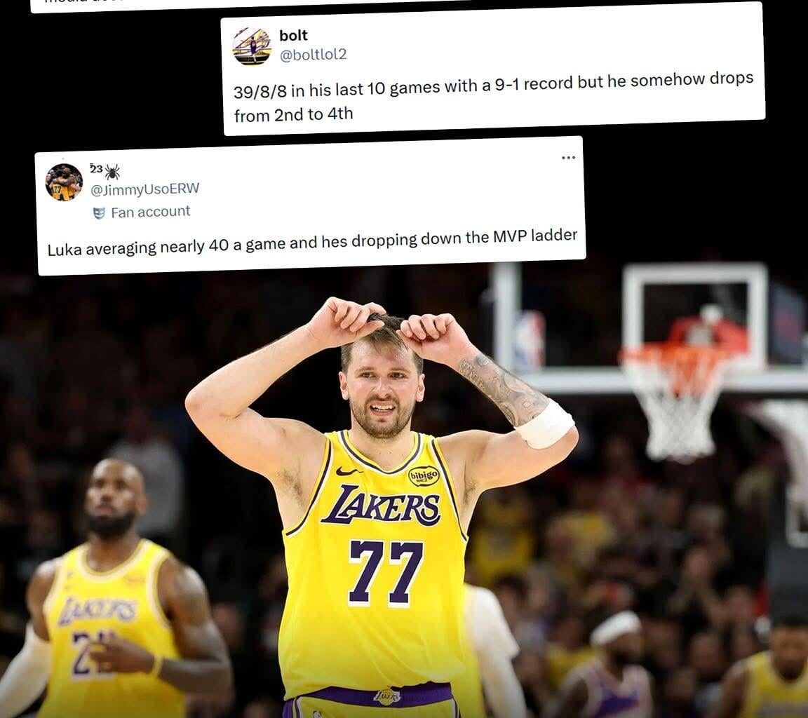 This is so egregious at this point. It's so fucked up that propaganda skews perspectives on Luka. He will never win an MVP in this time line and it sucks!