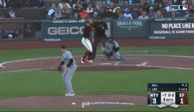 Austin Wells ends the 7th with his second successful challenge of the game!