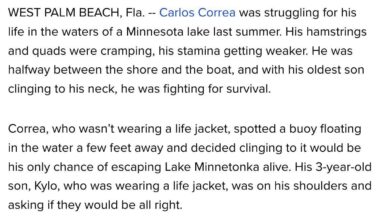 Holy shit… Correa almost died here…