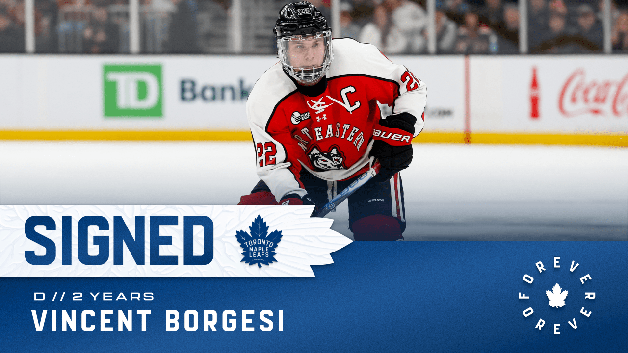 [Maple Leafs] Maple Leafs sign Vincent Borgesi to a two-year contract