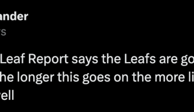 James Mirtle on the Leaf Report says the Leafs are going to change the coach for sure and the longer this goes on the more likely it is they change the GM as well