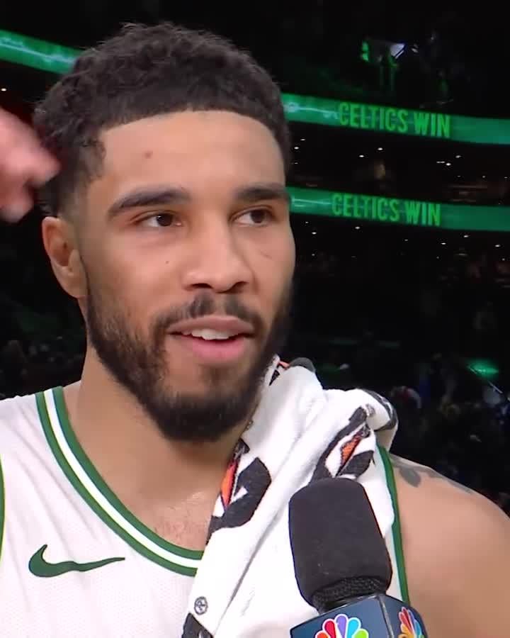 Jayson Tatum on shaking off rust and improving each game