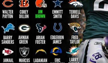 Every teams greatest running back