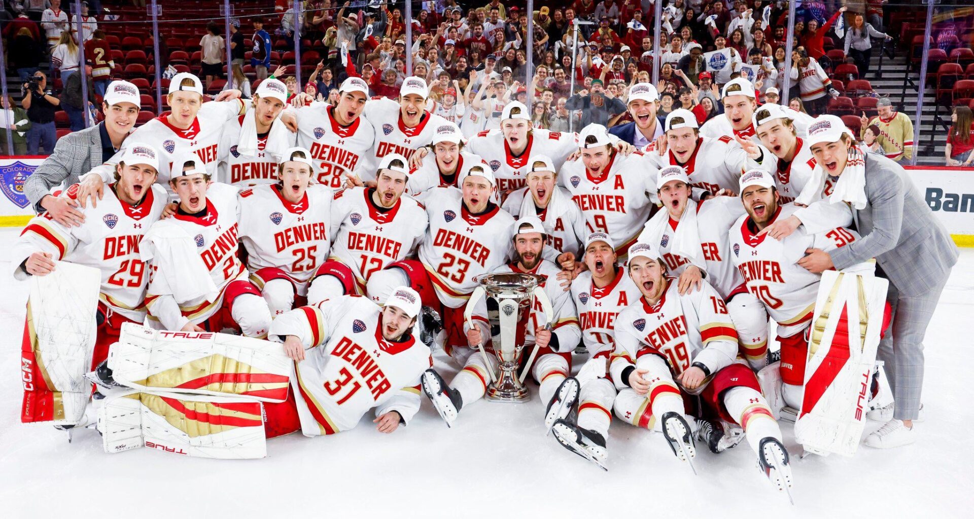 Congrats to Devils prospect Samu Salminen and Denver Hockey on winning the NCHC Conference Tournament