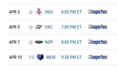 Jazz vs Kings remaining schedules