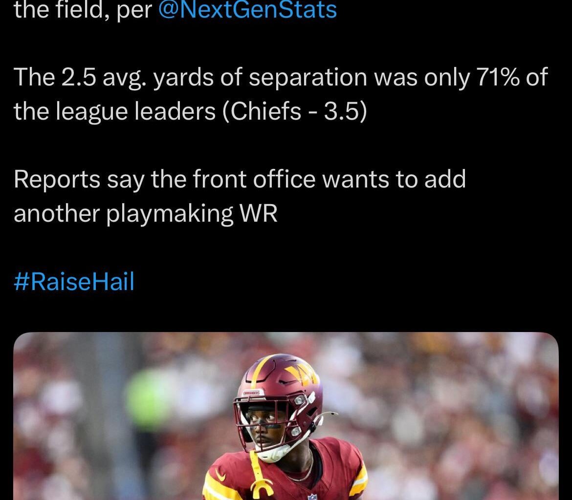 Reminder: No WR separation last season was a HUGE reason why Jayden got hurt last season