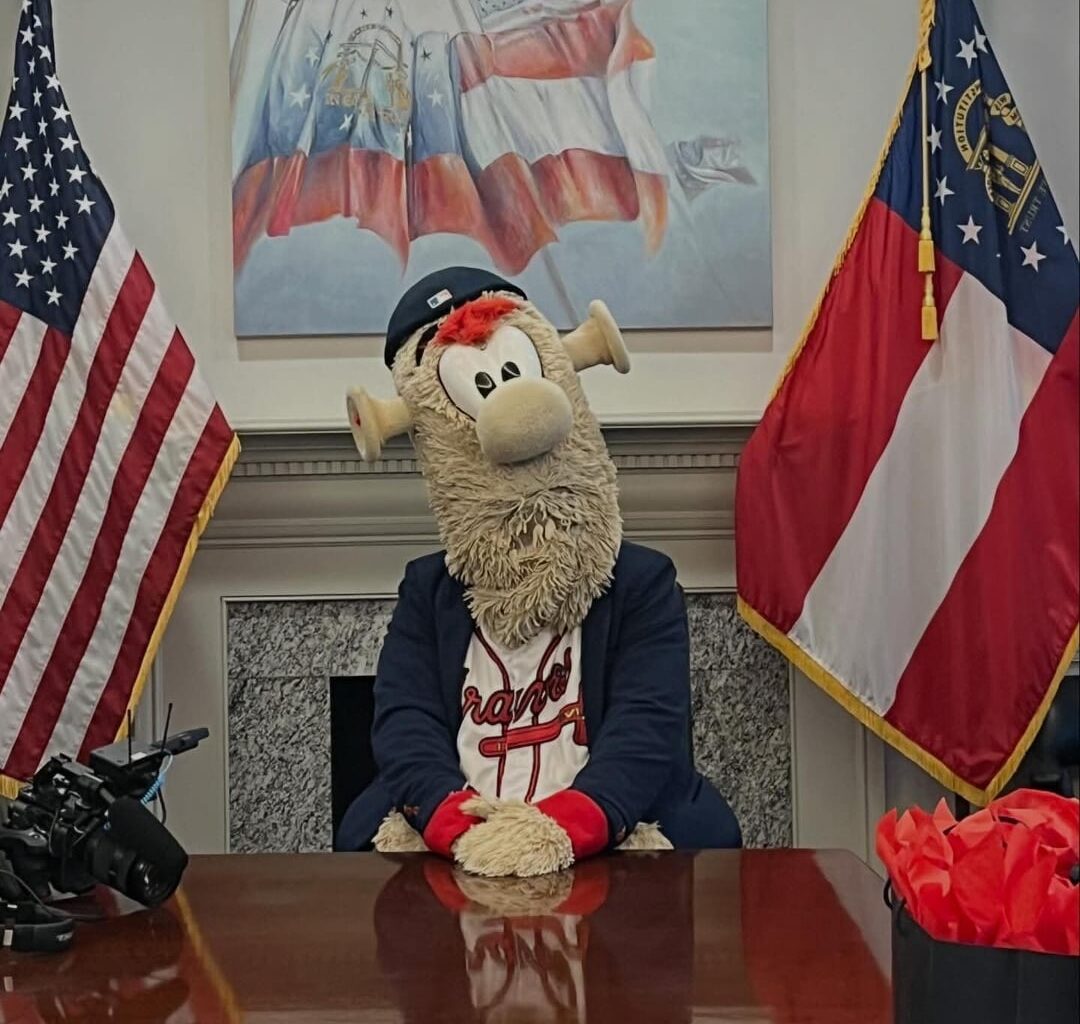 [Blooper] by the power vested in me, I proclaim tomorrow as Braves Opening Day