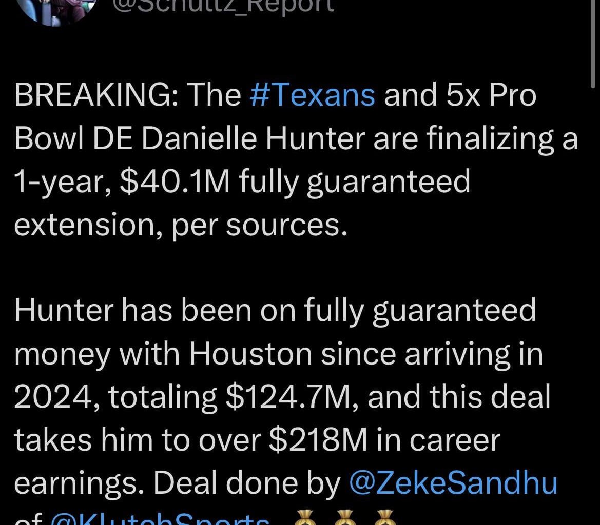 Danielle Hunter gets paid
