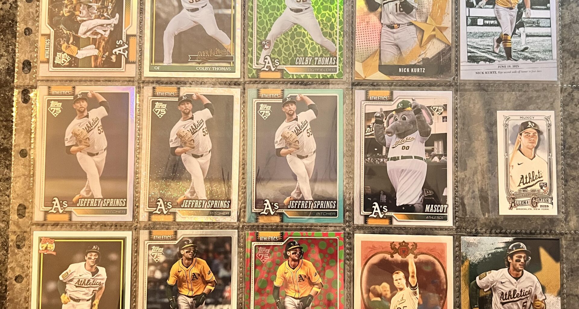 Athletics Paralells and Inserts