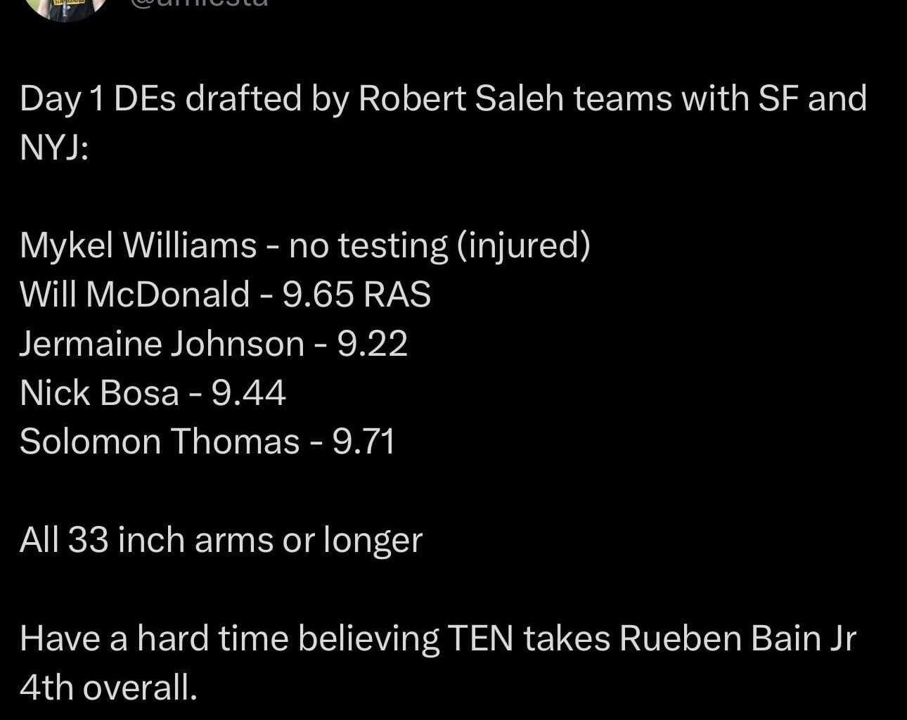 Robert Saleh certainly has a type