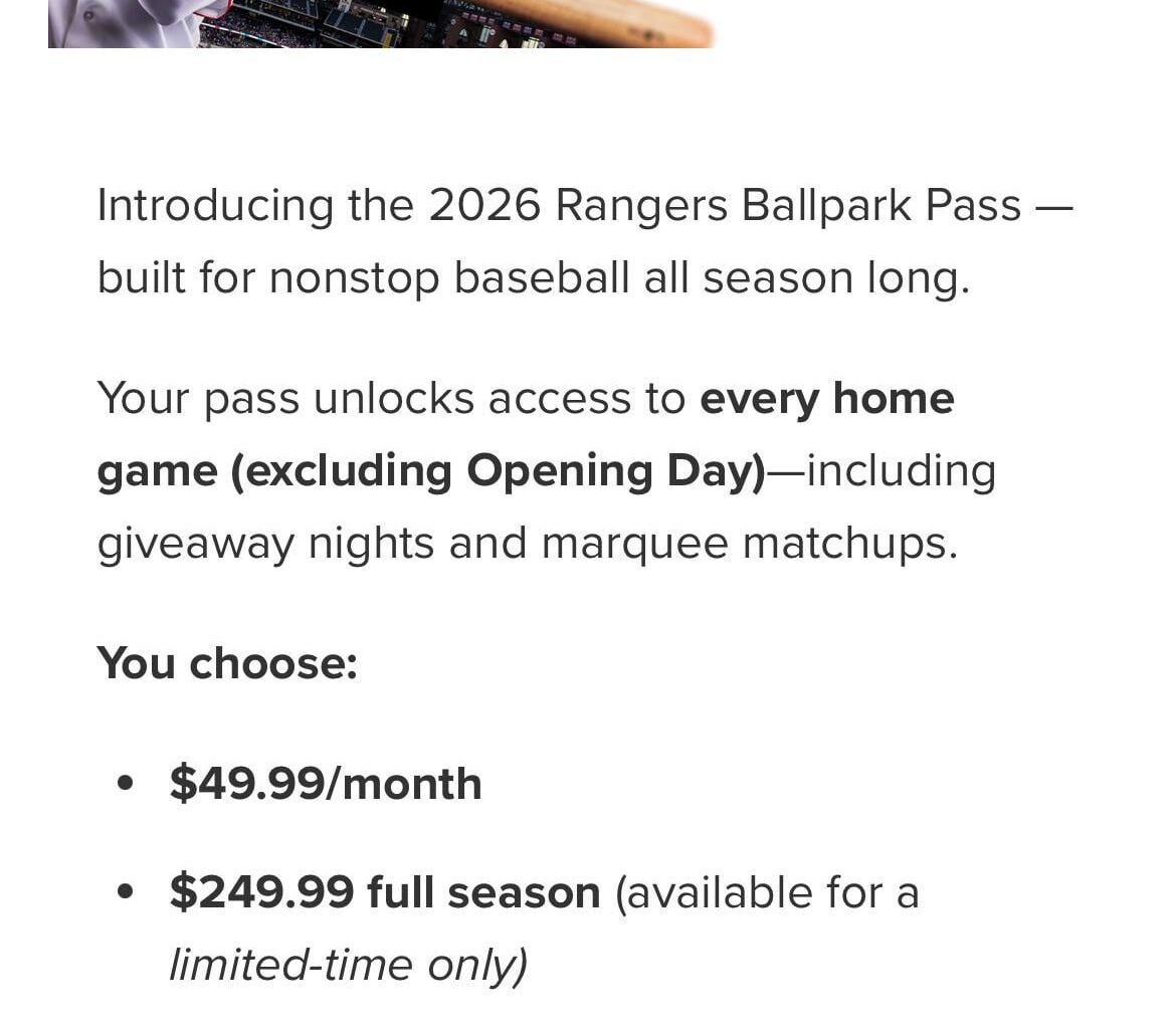 Season “tickets”