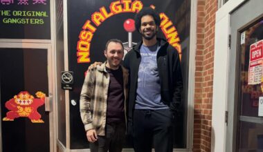 Jarrett Allen at Disney karaoke last night in Mentor!