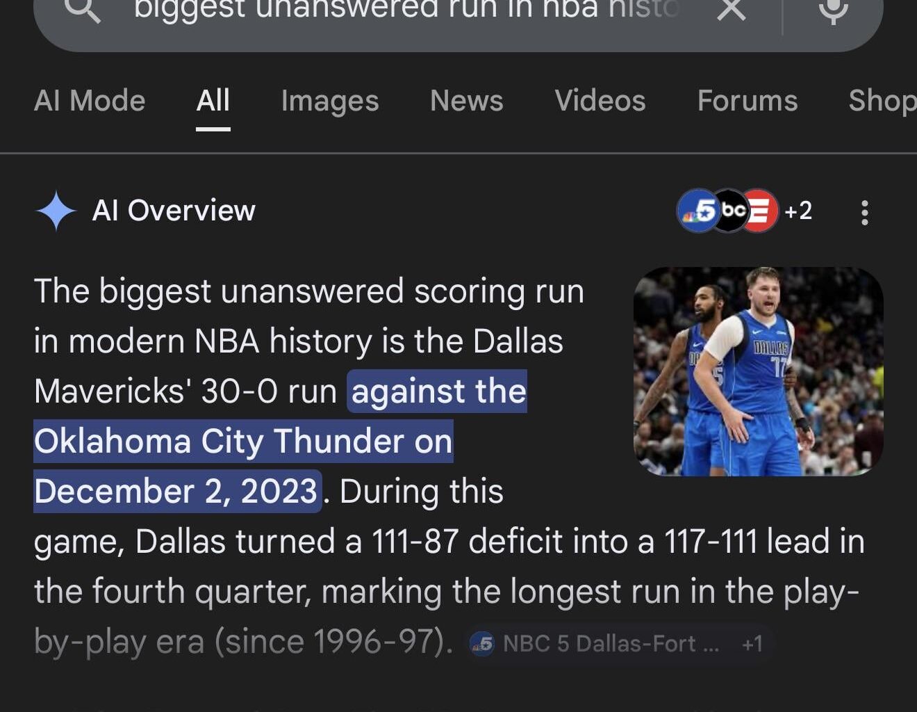 The Raptors just went on a 31-0 run