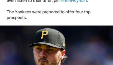 Pirates declined to listen to the Yankees pretty quickly