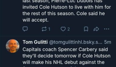 Cole Hutson practice notes